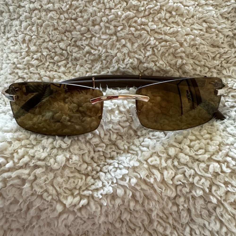 Y2K brown tiny sunglasses